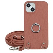 Galaxy A54 5G 用 ケース リング スマホショルダー ショルダータイプ スタンド機能 本革 ロンタン Lontan/フィグ LRS-GAA54-FG