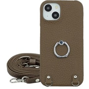 Galaxy A54 5G 用 ケース リング スマホショルダー ショルダータイプ スタンド機能 本革 ロンタン Lontan/トープ LRS-GAA54-TP