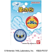 BAN600 BAN130 [【星のカービィ】 アイコン 2個付きワッペン デデデ大王・メタナイト シールアイロン両用タイプ]