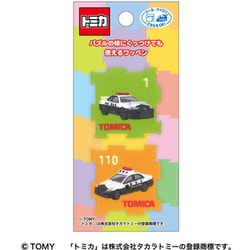 TOM650 TOM53 [「トミカ」 パズルワッペン（2個付き） パトロールカー シールアイロン両用タイプ]