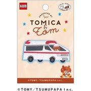 TOM550 TOM62 [「トミカとトム」 ワッペン（1個付き） 救急車 シールアイロン両用タイプ]