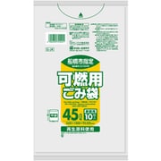 指定ゴミ袋 船橋市 可燃 HDPE 半透明 45L 10枚 80×65cm 厚さ0.025mm GJ4