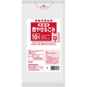 指定ゴミ袋 長崎市 可燃 20L 取っ手付き 半透明 10枚 60×45cm 厚さ0.025mm G3A