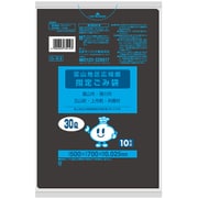 指定ゴミ袋 富山地区 黒半透明 30L 10枚 70×50cm 厚さ0.025mm GB3