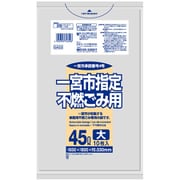指定ゴミ袋 一宮市 不燃 45L 透明 10枚 80×65cm 厚さ0.030mm GA53