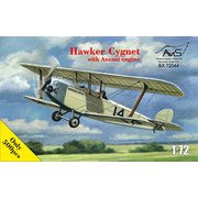 AV7244 英 ホーカー シグネット軽量複葉機 アンザニ エンジン 1/72 [組立式プラスチックモデル]