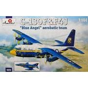 AM1425 1/144 C-130＆F4Jブルーエンジェルスアクロチーム [組立式プラスチックモデル]
