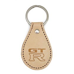 NISSAN スカイライン GT-R BCNR33 エンブレム 国産レザーキーホルダー