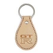 NISSAN スカイライン GT-R BCNR33 エンブレム 国産レザーキーホルダー