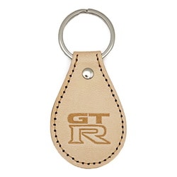 NISSAN GT-R R35 エンブレム 国産レザーキーホルダー