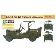 DR75050SP 1/6 WW.II アメリカ軍 1/4トン 4×4トラック M1919機関銃/イギリス軍マーキング＆ステンシル付属 [組立式プラスチックモデル]