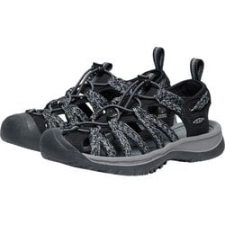ウィスパー WHISPER 1028815 Black/Steel Grey W5.5(22.5cm) [サンダル レディース]