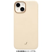 669-964453 [iPhone 14/13用 salisty noble MagSafe対応 レザーハードケース クリーム]