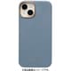 669-964477 [iPhone 14/13用 salisty noble MagSafe対応 レザーハードケース グレイッシュブルー]