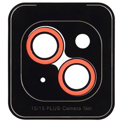 41-967027 [iPhone 15/15 Plus用 iFace Camera Lens Cover カメラレンズカバー ネオオレンジ]