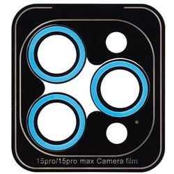 41-967102 [iPhone 15 Pro/15 Pro Max用 iFace Camera Lens Cover カメラレンズカバー ネオブルー]
