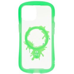41-967461 [iPhone 15用 iFace Reflection Magnetic 強化ガラスクリアケース クリアグリーン/ペイント]