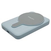 calon 5000mAh マグネット付ワイヤレスモバイルバッテリー WC10W C5V2.4A出力 スモーキーブルー RLI050WCC10W01SBL