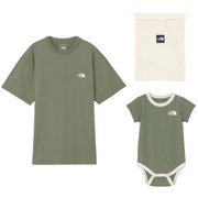 CRショートスリーブティー＆ベビーロンパースセット CR S/S Tee & Baby Rompers Set NTM12312 タイムグリーン TG [半袖Tシャツ ユニセックス&ベビーロンパースセット]