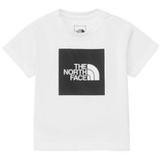 ショートスリーブカラードスクエアロゴティー B S/S Colored Square Logo Tee NTB32361 ホワイト×ブラック WK 90サイズ [アウトドア トップス 半袖 ベビー]