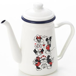 ディズニー ミッキー＆ミニー シェイクハンズシリーズ ホーロー カフェポット 1.1L mmJ-05