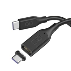マグネットシリコンケーブル USB-C to USB-C 1m PD100W対応 ブラック CIO-SLMG-CC1-BK