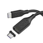 マグネットシリコンケーブル USB-C to USB-C 2m PD100W対応 ブラック CIO-SLMG-CC2-BK