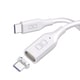 マグネットシリコンケーブル USB-C to USB-C 2m PD100W対応 ホワイト CIO-SLMG-CC2-WH