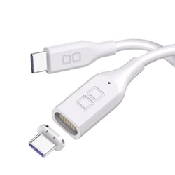 マグネットシリコンケーブル USB-C to USB-C 2m PD100W対応 ホワイト CIO-SLMG-CC2-WH
