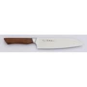 天然木(柄)三徳包丁 ウォルナット 180mm NRB001-W