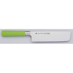 カラー包丁 菜切包丁 グリーン 170mm UL004G