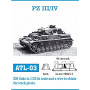 ATL-003 1/35 III号戦車（H-J用）/IV号戦車（E用） 履帯 [プラモデル用パーツ]