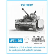 ATL-005 1/35 III号戦車（H-K用）/IV号戦車（F-J用） 履帯 [プラモデル用パーツ]