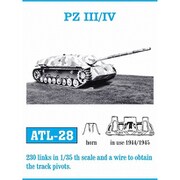 ATL-028 1/35 III号/IV号戦車 1944/1945 履帯 [プラモデル用パーツ]