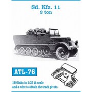 ATL-076 1/35 SdKfz.11 3トンハーフトラック 履帯 [プラモデル用パーツ]