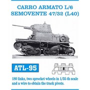ATL-095 1/35 カーロアルマート L/6 セモベンテ 47/32（L40） 履帯 [プラモデル用パーツ]