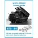 ATL-110 1/35 1トンハーフトラック Demag用イタレリ（ドラゴン）用 履帯 [プラモデル用パーツ]