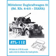 ATL-112 1/35 sd.kfz.6 5トンハーフトラック各種用 履帯 [プラモデル用パーツ]
