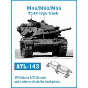 ATL-143 1/35 M48/M60/M88 T142型 履帯 [プラモデル用パーツ]