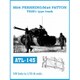 ATL-145 1/35 M26パーシング/M46パットン T80E1 全鋼製履帯 [プラモデル用パーツ]