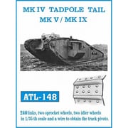 ATL-148 1/35 MK.IV タドポールテール,菱形戦車 MK.V/MK.IX 履帯 [プラモデル用パーツ]