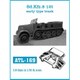 ATL-169 1/35 Sd.Kfz.8 12トンハーフ 初期型 履帯 [プラモデル用パーツ]