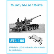 ATL-190 1/35 現用 アメリカ M107 175mm自走カノン砲/M110 203mm自走榴弾砲/M578装甲回収車用 履帯 [プラモデル用パーツ]