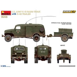 ミニアート 1/35 アメリカ K-51 無線トラック・K-52 トレーラー イ Amazon | ミニアート 1/35 アメリカ K-51 無線トラック・K-52