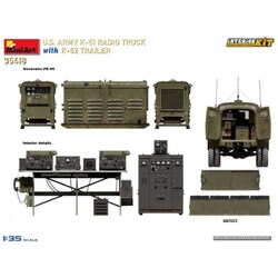 ミニアート 1/35 アメリカ K-51 無線トラック・K-52 トレーラー イ Amazon | ミニアート 1/35 アメリカ K-51 無線トラック・K-52