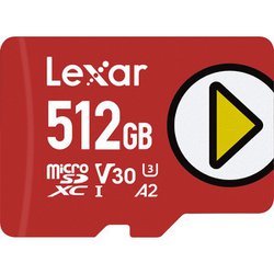 Lexar PLAY microSDXCカード 512GB UHS-I U3 V30 A2 LMSPLAY512G-B1NNJ