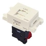 WZ7519 [情報モジュラジャック 組立 CAT6A 埋込型 ミルキーホワイト]