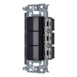 WNSS50242B [SO-STYLE 埋込スイッチセット スイッチC、E、C マットブラック]