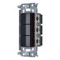 WNSS50244B [SO-STYLE 埋込スイッチセット スイッチC、E×2 マットブラック]