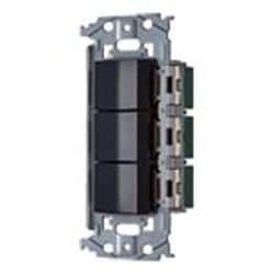 WNSS50442B [SO-STYLE 埋込スイッチセット スイッチE×2、C マットブラック]